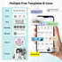 lopevi Label Maker Machine Portable Label Printer with Multiple Templates Wireless BT Label Maker for Home Office