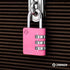 ZarkerXD35 3-Digit Combination Lock, Padlock for School, Gym, Sports Locker, Outdoor Storage (1-Pack, Pink)