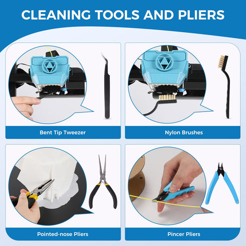 3D 36 3D Set, Sovol Printer Tools Kit, PCS Printer Accessories with Deburring Tool, Digital Caliper, Art Knife Removal