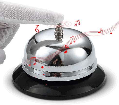 GREYWAWA Counter, Metal Anti-Rust Desktop Call Bells Customer Service Bells Pet Training Bells Kitchen Tool For Table