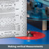 POWERTEC 6'' Precision Marking T-Square - T Rule w/Pencil for Measuring, Scribing, Woodworking & Crafting Tools