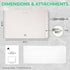 3 EconoHome Electric Warming Tray - Full Surface Electric Powered Food Warming Mat - Fast Heating, Rollable & Portable