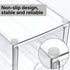 4 Set 2 Countertop, Prsildan Acrylic Drawer Makeup Organizer with Drawers, of Office Desk Organizers Accessories, Clear
