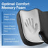 CJACSOC Seat Cushion, Extra Large Memory Foam Cushion for Office Chair Cushions, Ergonomic Cushions Pad Pillow