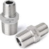 TAISHER 5PCS 304 Stainless Steel Hex Nipple, Reducer Pipe Fitting 1/2-Inch Male x 1/4-Inch Male