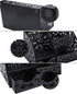 EasyPAG Office Desk Organizer Caddy, 6 Compartments & 1 Sliding Drawer, Black Desktop Accessories Supplies