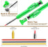 Hiboom 2 Pack Solid Carpenter Pencils with Pencil Cap and 18 Refills, Long Nose Mechanical Pencil Marker for