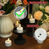 12PCS Dimmer, HAIDOLIANG Rechargeable Tea Lights with Remote Timer & USB Flickering Battery Operated Flameless Candles