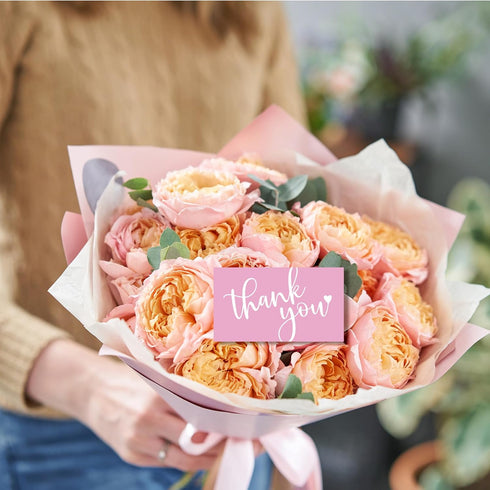 BLSUREFYX 240pcs 2x3.5In Package Thank You Cards for Small Business Pink Customer Appreciation Note Card Your Order