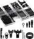 Mr. Pen Picture Hanging Kit, 220pc Black, Wall Hangers, Picture Hooks, Nails, Frame Hanging Hardware