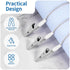 (Pack 3), 18.9" Annhua Dental Bib Ball Chain with Clips on Both Ends of Napkin Holder Adjustable