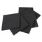 MAGZO 6Pcs Adhesive Foam Padding 1/4 in Thick X 4 in X 4 in - Black Neoprene Rubber Self Stick Anti Vibration Pads