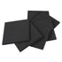 MAGZO 6Pcs Adhesive Foam Padding 1/4 in Thick X 4 in X 4 in - Black Neoprene Rubber Self Stick Anti Vibration Pads