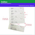 DeBiao 2-Part 7-5/8" 11" 200 Sets 4 (4 Packs) Money and Rent Receipt Book Carbonless x Spiral Bound per Book Receipts