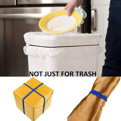 Set 3, 13 30 Trash Can Rubber Bands of Black Only, Fits to Gallon Trash Cans, Hongmed Garbage Can Elastic Bands