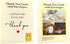ZNYSMART Pack 25 350GSM Thank You Cards with Envelopes - Blank Thankyou Note with Stickers, Perfect Express Gratitude