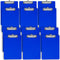 Blue Plastic Clipboard with Low Profile Clip (Pack of 12) - Letter Size Clipboard for Boys and Girls, Cute Aesthetic
