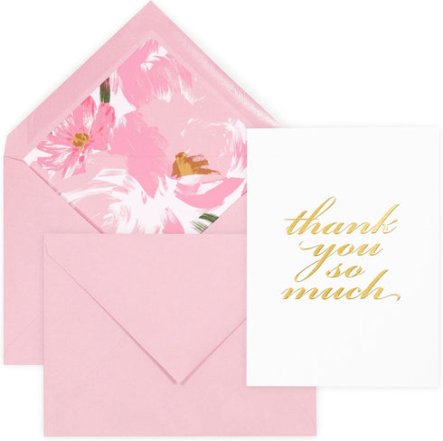 kate spade new york Blank Thank You Cards, Stationery Set with 10