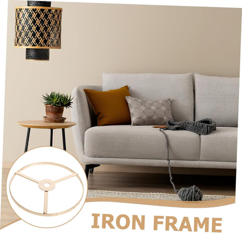 EPIGEIST Wire Lampshade Frame Diameter Metal Drum for Lighting Table and Floor Lamp Accessories Easy to Assemble Strong