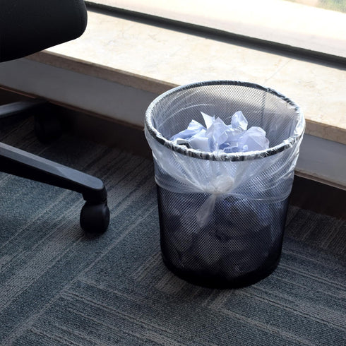 7-10 24'' 24'', 1000 Count, Commercial Gallon Clear Trash Can Liners, x Wholesale High Density Garbage Bags for Office