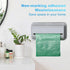 AqusilAir Set 2 Wall-Mounted Trash Bag Dispenser for Small Garbage Bags Adhesive PVC Storage Box for Bathroom, Kitchen