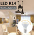 E17 R14 LED Bulb, 4W (40W Equivalent) Mini Reflector Floodlight Light Bulb, E17 Intermediate Base, Soft White 3000K, 400 Lumens, Non-Dimmable, Pack of 4 by Greeogin