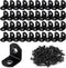 40 Pcs L Bracket Stainless Steel Corner Brace Sets, 90 Degree Right