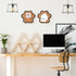 Decorative Cork Bulletin Board for Walls, Dog Paw Shape Memo Bulletin Pin Board for Office Home Kitchen (2 Pieces)