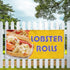 Fastasticdeals 4 Grommets 24x48Inches Vinyl Banner Multiple Sizes Lobster Rolls Outdoor Advertising Printing A