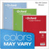 Oxford 1-Subject Notebooks, 8 x 10-1/2 Inch, Wide Rule, 70 Sheets, 3 Pack, Red, Blue, Green
