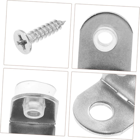 DOITOOL Stainless Steel Corner Braces Heavy-Duty Right Angle Brackets for Furniture Shelving for Secure Installation