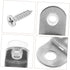 DOITOOL Stainless Steel Corner Braces Heavy-Duty Right Angle Brackets for Furniture Shelving for Secure Installation