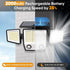 MDCMDCM 3000LM 3 270 IP65 2) Solar Motion Sensor Outdoor Lights Waterproof - Modes Security Lights Outdoor Illumination