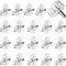 Sorcristy 20pcs 1/8 Inch (3mm) Shelf Support Pegs, Clear Plastic Shelf Pins for