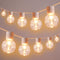 Afirst White Outdoor String Lights 34ft with100 LED Bulbs Waterproof Patio Lights