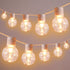 Afirst White Outdoor String Lights 34ft with100 LED Bulbs Waterproof Patio Lights