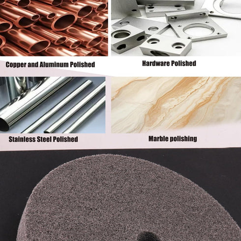 6 Inch Wheel,7P Wheel,180# Fiber Buffing Hardness Fiber Polishing Quick Changed Replacement Pad for Bench Buffer/Bench