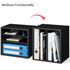 Ballucci 4-Tier Paper Organizer for Desk, Stackable Paper Storage Shelves, Letter Tray Sorter for Office, Black