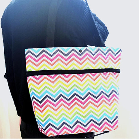 Foldable Shopping Cart, Portable Collapsible Shopping Bag with Wheels Rolling Shopping Bag Trolley Tote Bag Stair