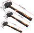 3 2lbs 3lbs 4lbs Hammer Set, Hammer JOIKIT PCS Sledge Drilling Crack with Forged Steel Head and Non-Slip Shock