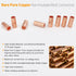 500PCS 26-6 AWG Non-Insulated Butt Connectors, Copper Butt Splice Terminals for Wiring Kits