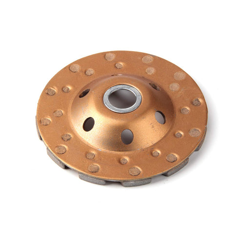 4 Inch Concrete Turbo Diamond Grinding Cup Wheel - Heavy Duty Angle Grinder Wheels with 12 Segs