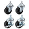 PATIKIL 1.5 Inch Stem Casters Wheels, Wire Shelf Caster M8 Threaded Swivel