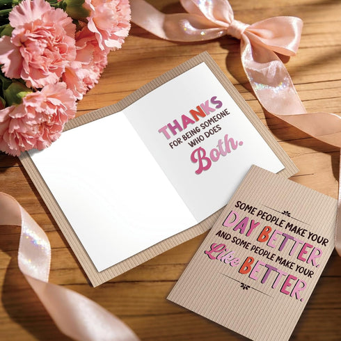 oxggerk Thank You Card, Appreciation Card for Man Woman, Thank You Gifts Cards for Parents Family Friend Coworker