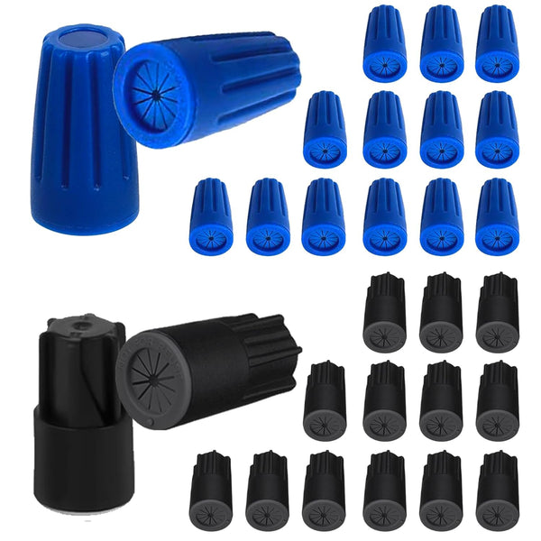 30 PCS Waterproof Wire Electrical Connectors 22AWG-12AWG, Outdoor Seal Twist Nuts Caps for Landscape