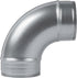 4" Inch 90 Degree Galvanized Steel Duct Elbow: Pressed Industrial Connector for Ventilation Pipe Fitting