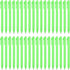PATIKIL 100 Pack Black Barrel Click Pens, 1.0MM Retractable Ballpoint Pens, Smooth Writing Office Supplies, Green
