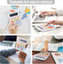 Mechanical Pushbutton Calculator, 12 Digit Large LCD Display, Big Buttons, Colorful Candy Calculator for Office and Home