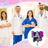 Lab Life Funny Badge Reels Retractable for Nurses, Cute Glitter Teacher Nursing Badge Clip, RN, CNA, LPN, Medical