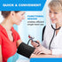 Primacare DS-9185 Aneroid Sphygmomanometer and Blood Pressure Cuff Set with Portable Case, 5 Sized Nylon Cuffs